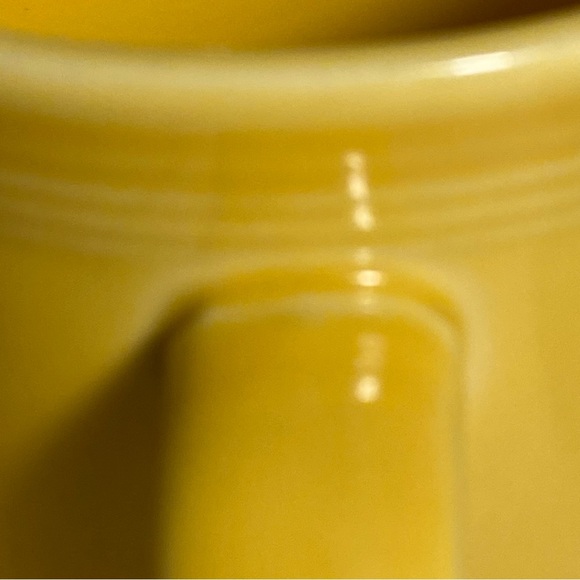 Vintage HLC Fiesta USA yellow MUG SET wide D handle 2 MUGS fiesta ware - Picture 15 of 16